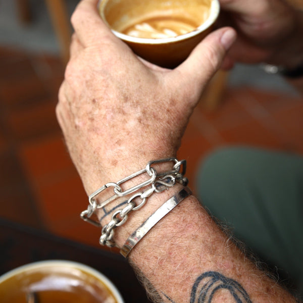 Chain-linked Silver Bracelet