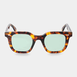 Mastro Eco Spotted Havana | Light Green Sunglasses