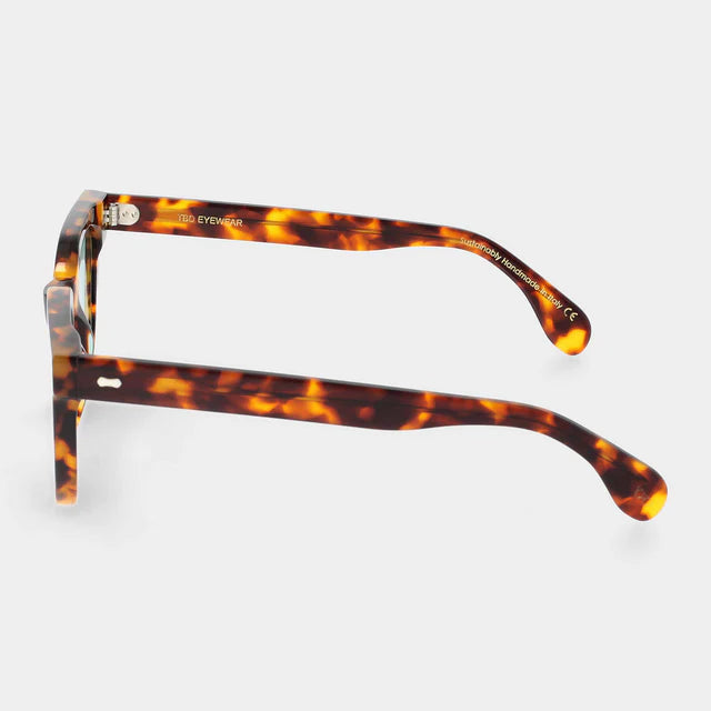 Mastro Eco Spotted Havana | Light Green Sunglasses