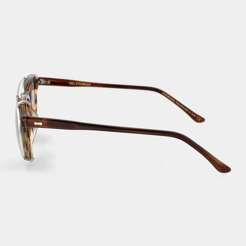 Pleat Earth Bio | Bottle Green Sunglasses