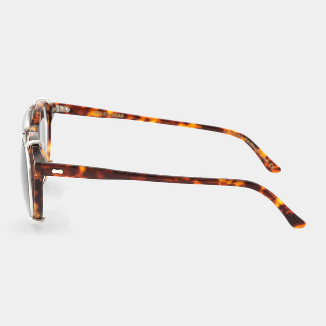 Pleat Eco Spotted Havana | Tobacco Sunglasses