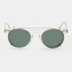 Pleat Eco Transparent | Bottle Green Sunglasses