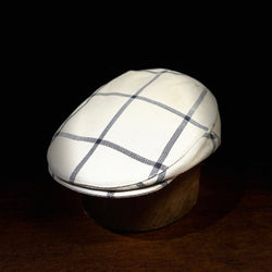 City Boy Windowpane Flat Cap - Grey