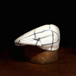 City Boy Windowpane Flat Cap - Grey